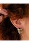 Soléa Pearl Flower Purple Pink Enamel Art Earrings - 3