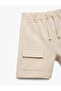 Cotton Lace-Up Shorts with Pocket Detail - 3