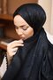 شال فاخر 40003-02 أسود
