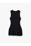 U Neck Slim Fit Sleeveless Mini Balloon Dress - 4