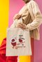 It's Dangerous and Forbidden to Hurt Me Printed Fun Gift Beige 100% Cotton Raw Cloth Beige Bag