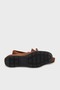 Genuine Leather Bow and Stitching Detailed Loafer Shoes Men's Shoes - 4