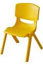 Plastic Chair For Kids Yellow 28Cm