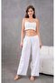 Women's Linen Elastic Waist Comfortable Wide Leg Trousers - 5