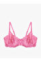 Semi-Transparent Underwire Non-Fill Lace Bra