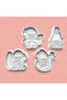 Dwarfs' Holiday Cookie Mold and Sugar Dough Mold Set of 4 0021-Set