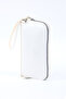 White Shk222 Faux Leather, Zippered, 4 Compartments, Strap Phone Wallet and Handbag - 8