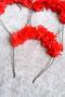 Henna Wedding Crown Henna Night Flower Crown Bridesmaid Crown 10Pcs Red - 2