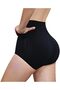 Women's Seamless High Waist Tummy Control Panty,Free Size (Black/Pink) - 3