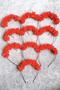 Henna Wedding Crown Henna Night Flower Crown Bridesmaid Crown 10Pcs Red