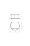 Black Small Size Presentation Stand Metal Gift Decoration Treat / Black Plexiglass / Stainless - 3