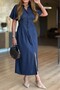 Jean Plied Shirt Dress 4S771