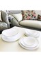 20 Pcs Dinner Set Gold line Opal Glassware Microwave safe, Dishwasher safe, Heat Resistance - 6