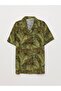Lcw Kids Green Print Short Sleeve Boy Shirt