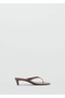 Metallic Detailed Heel Sandals - 3