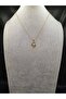 Gold Color Steel Letter g Necklace and Earring Set - 2