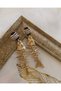 Sari Metal Fisbone Fish Earrings