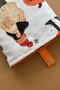 Pumpkin Fabric Book Cover Bookworm - 4
