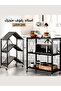Three-tier kitchen shelf