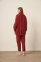 Women's Modal Trousers Suit Claret Red 30716 - 6