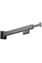 Wall-Mounted Retractable Drying Rack Helper 54cm, Black - 2
