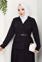 Pleated Dress Black 4747 - 2
