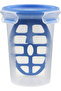 Clip & Close Mixing Jar 0.5L – Transparent/Blue, BPA-Free, Leak-Proof (508555) - 2