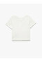 Tweety Licensed Short Sleeve Crew Neck Cotton Printed Crop T-Shirt - 2