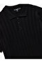 Viscose Polo Neck Short Sleeve Knitwear Sweater - 5