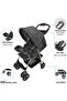 Bezik One Hand Fold Travel Stroller/Pram Suitable for Newborn/Infant/Baby/Kids with D - 6
