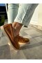 Sandra Lace Detailed Tan Suede Women's Loafer - 3