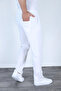 Baggy Linen Pants Jogger White - 3