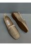 Diva Beige Stone Knitwear Women's Daily Ballerinas - 3
