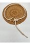 Beige Gold Buckle Knot Detailed Women's Belt Jacket Belt Shirt Belt - 3