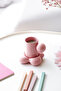 كوب سيراميك مصنوع يدويًا من BULUT PINK / كوب قهوة تركي 100 مل - 2