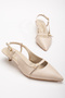 Pointed Toe Buckle 4 cm Heeled Shoes 301 - 2