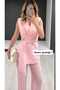 Vest Suit with Side Buckle