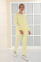 Embroidered Women's Legs with Elastic Relaxed Casual Set - 2
