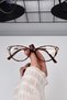 51-18-142 Cat Eye Metal Transparent Women Men Unisex Blue Light Protection Blue Block Screen Glasses - 4