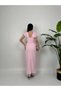 Collar stone-detail midi dress with back slit detail for wedding/invitation/graduation/engagement - 3
