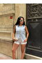 Women's Gold Button Detailed Linen Vest