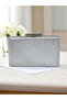 Dot Pattern Silver Gray Lame Color Women's Evening Dress Bag Wedding Engagement Graduation - 2