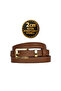 100% Genuine Leather Gold Color Suit Bridge Brown Women's Belt 2cm Fits the Whole Outfit_Byk-Gold