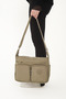 Sanmorris Women's Water Resistant Parachute Fabric Multi-Eye Adjustable Cross Strap Shoulder Bag 3054