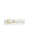 100% Genuine Leather Gold Color Suit White Women's Belt with Bridge 2cm Fits All Clothes_Ki̇li̇k-Gold - 2