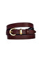 100% Genuine Leather Gold Color Suit Bridge Claret Red Women's Belt 2cm Fits All Clothes_Ki̇li̇k-Gold - 8