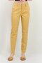 بنطلون شينو سادة بقصّة Slim Fit للنساء، كاكي