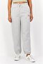 Women Regular Fit Embroidered Logo Sweatpants, Grey