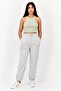 Women Regular Fit Embroidered Logo Sweatpants, Grey - 4