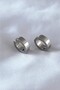 Compression Non-Pierced 8 mm Trend Steel Gray Unisex Thick Hoop Earrings Fake Earrings Ear Cuff 2 Pieces - 8